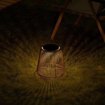 Isabella Solar Rattan Lantern-4