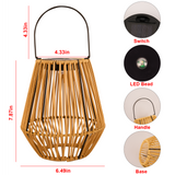 Isabella Solar Rattan Lantern-3