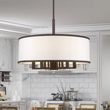 Berthine 7 - Light Dimmable Drum Chandelier