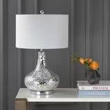 Emilia 26 In. Silver Mirrored Mosaic Table Lamp