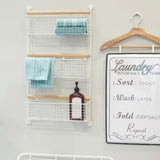 White Wall Mounted Magazine Rack Holder