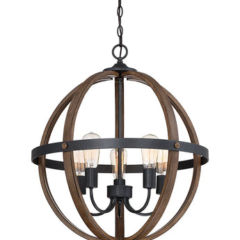 Barreras 5 - Dimmable Globe Chandelier