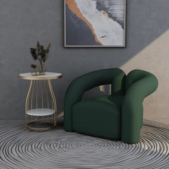 Luxury Nordic Light Velvet Designer Tiger Chair 