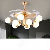 Nordic Ceiling Fans With LED Light Remote Control Ceiling - dasherdecor