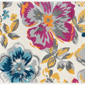 Modern Floral Area Rugs 2' X 3' Multi