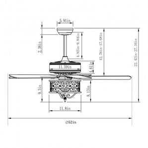 Retro Breeze 52-Inch Ceiling Fan