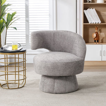 360 Degree Swivel Cuddle Barrel Accent Chairs-1