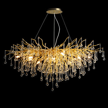 Postmodern Light Luxury Chandelier Water Drop Crystal Lamp Atmosphere - dasherdecor