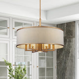 Berthine 7 - Light Dimmable Drum Chandelier