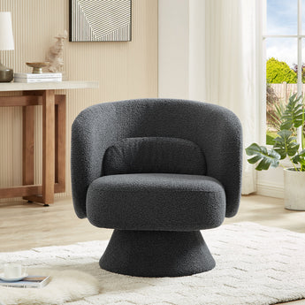 360 Degree Swivel Sherpa Accent Chair-2